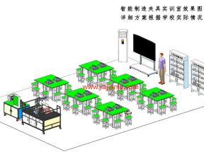 智能制造夹具技术实训室，精密组合夹具实训室建设，自动化机器人夹具实训化系统