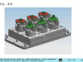 [夹研外包设计案例]多工位立加卡盘液压夹具