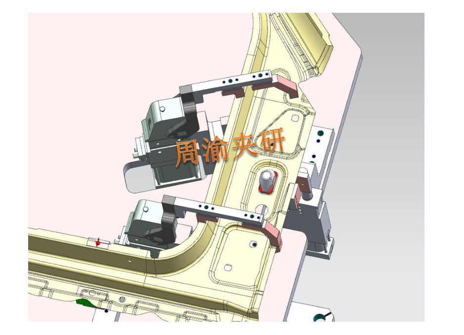 [夹研外包设计案例]大型车门焊接夹具  焊接夹具 车门焊接 第4张