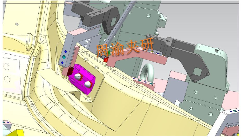 [夹研外包设计案例]大型车门焊接夹具  焊接夹具 车门焊接 第8张