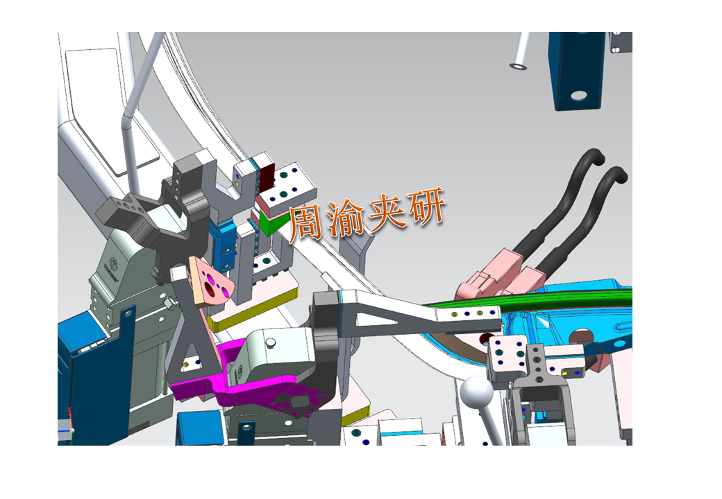 [夹研外包设计案例]车门焊接夹具  焊接夹具 气动夹具 第7张