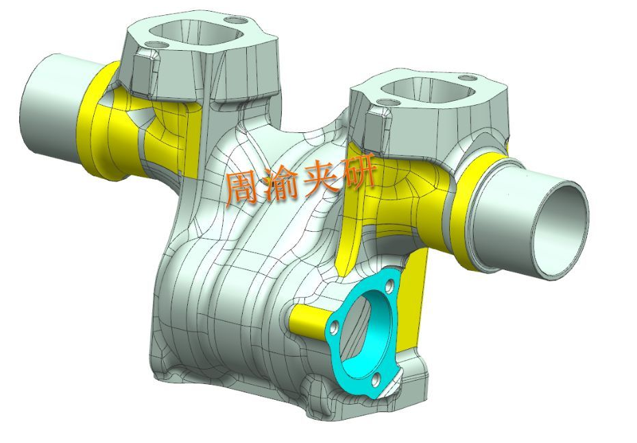 [夹研外包设计案例]立式车床液压夹具  液压夹具 车床夹具 第2张