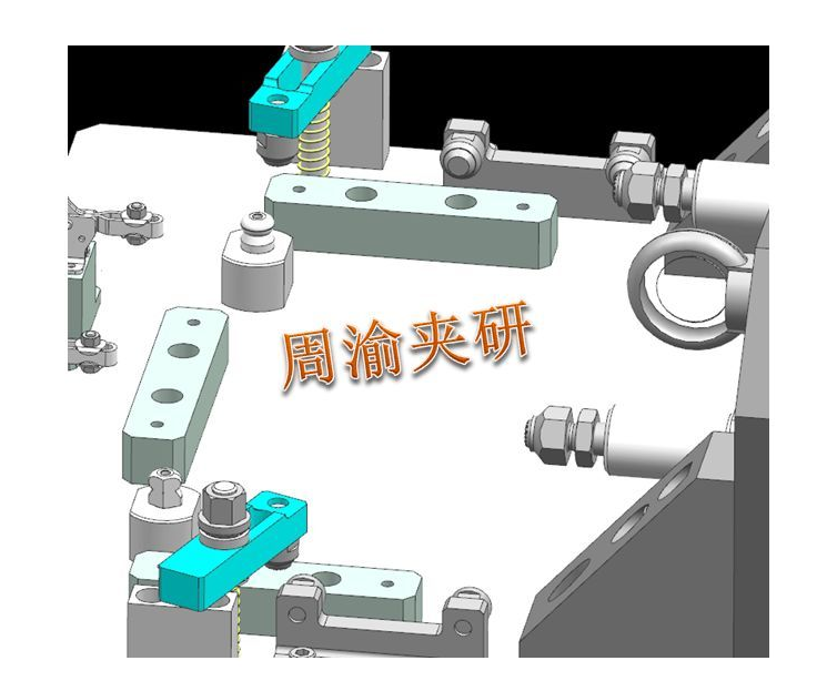 [夹研外包设计案例]缸体卧加手动夹具  手动夹具 卧加夹具 铸铁夹具 第3张