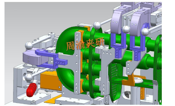 [夹研外包设计案例]机器人焊接夹具  焊接夹具 车门焊接 第5张