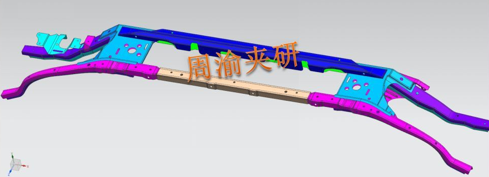 [夹研外包设计案例]壳体焊接夹具  焊接夹具 四轴焊接夹具 第2张