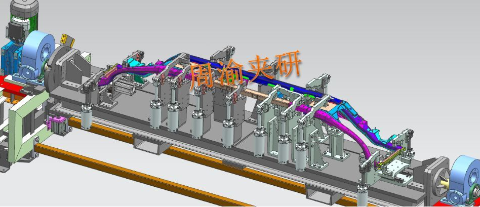 [夹研外包设计案例]壳体焊接夹具  焊接夹具 四轴焊接夹具 第7张