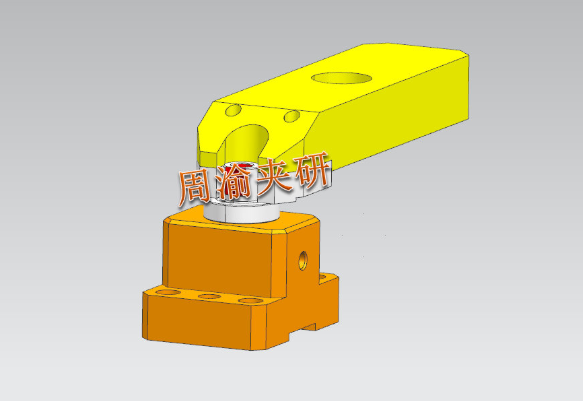 [夹研外包设计案例]轴类卧加液压夹具  卧加夹具 液压夹具 轴类加工 第4张