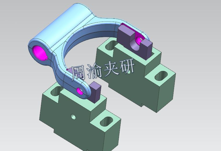 [夹研外包设计案例]卧加手动夹具  手动夹具 卧加夹具 第3张