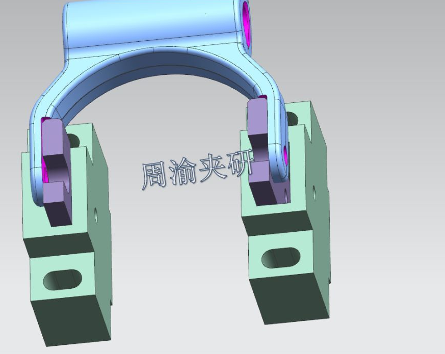 [夹研外包设计案例]卧加手动夹具  手动夹具 卧加夹具 第4张