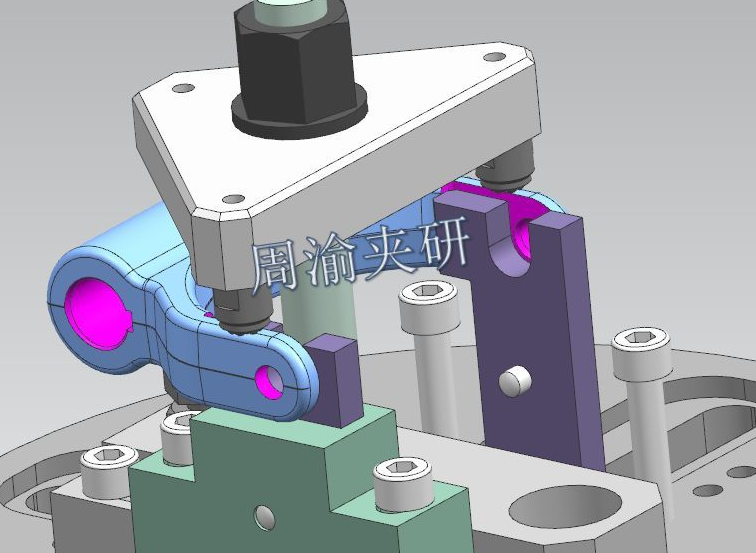 [夹研外包设计案例]卧加手动夹具  手动夹具 卧加夹具 第7张